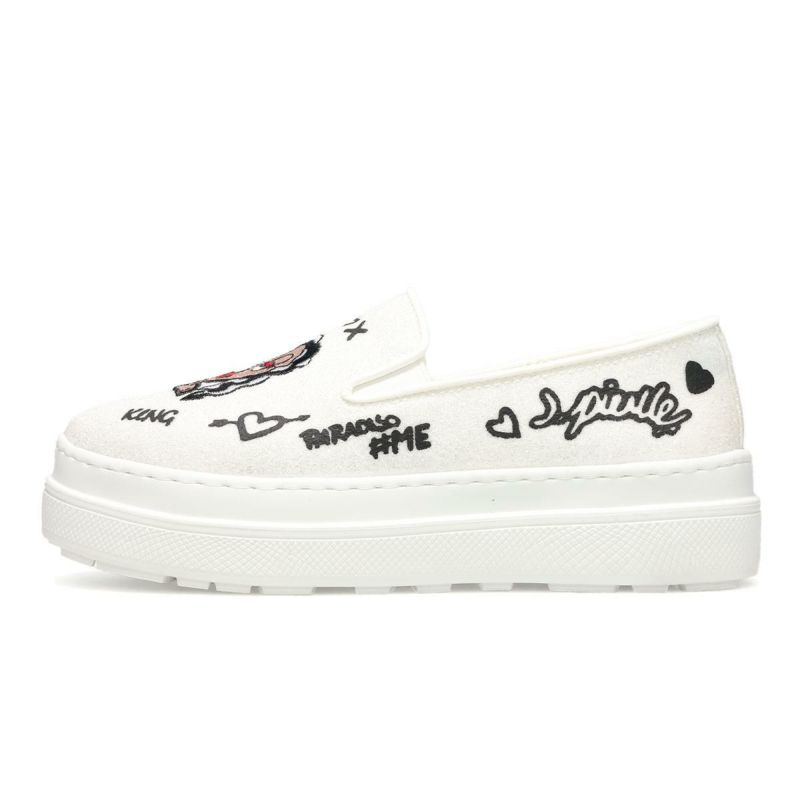 ジョイアンドマリオ レディース フェイスデザインスリッポン Joy & Mario 83693w