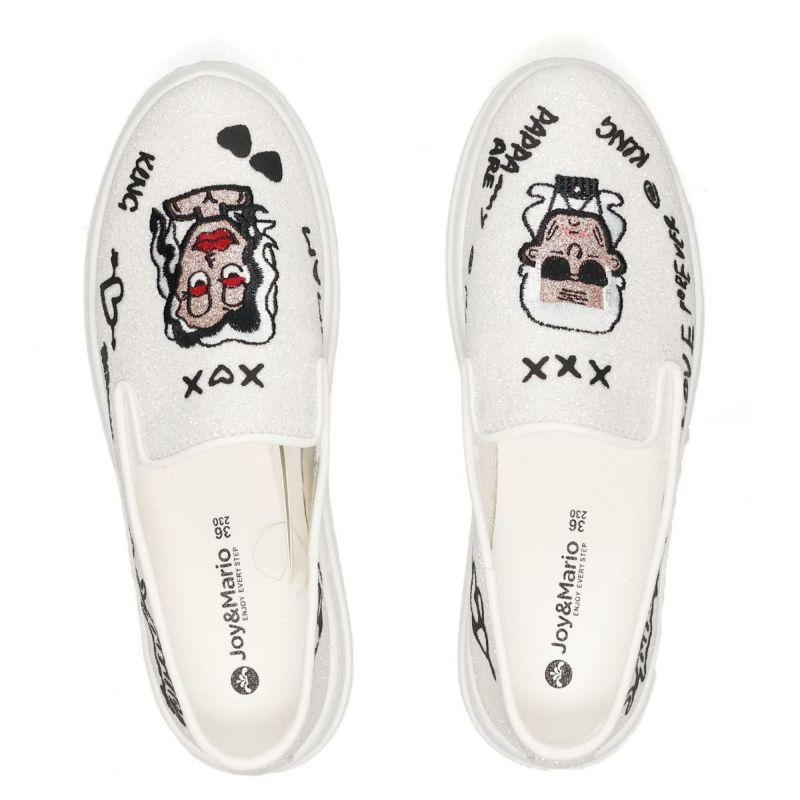 ジョイアンドマリオ レディース フェイスデザインスリッポン Joy & Mario 83693w
