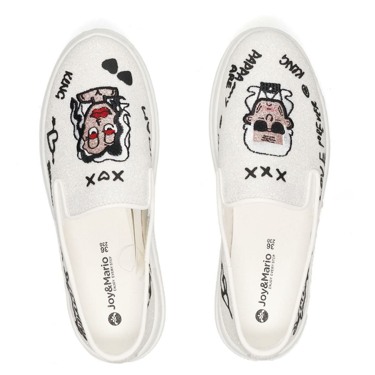 ジョイアンドマリオ レディース フェイスデザインスリッポン Joy & Mario 83693w